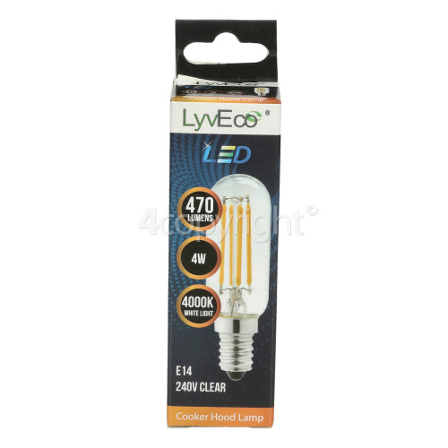 LyvEco 4W T25 SES LED Cooker Hood Lamp (Clear)