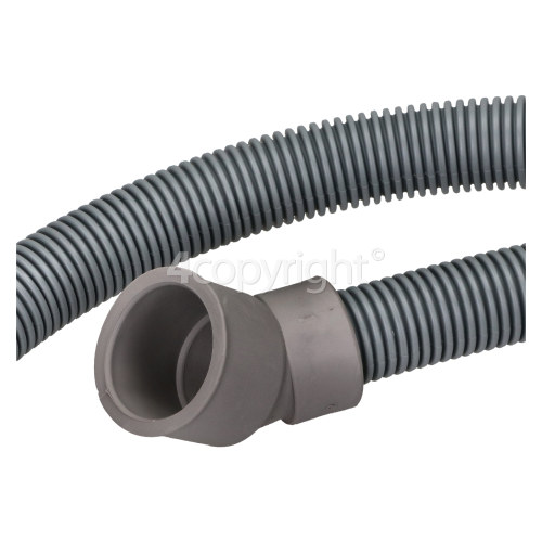 Candy KCDPA 7205HW-12 2mtr. Drain Hose 17mm End With Slight Angle End 30mm, Internal Dia.s'