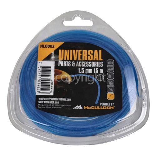 Universal Powered By McCulloch NLO002 Round Strimmer Nylon Line