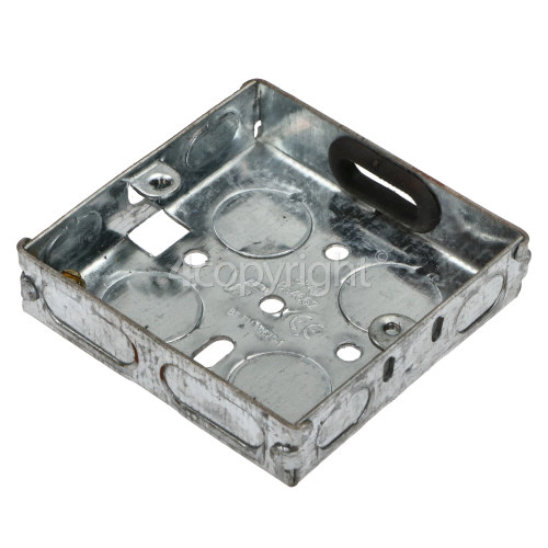 Wellco Single 16mm Metal Pattress Box