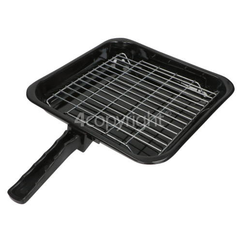 Universal Grill Pan 285x275mm With Handle & Grid