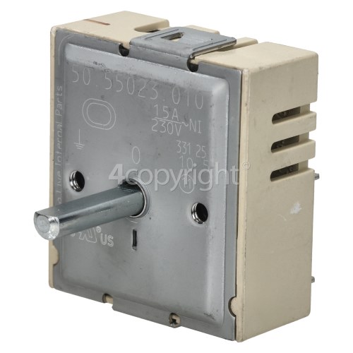 Rangemaster 91780 PROFESSIONAL PLUS 110 IND. BLACK Dual Hotplate Energy Regulator : EGO 50.55023.010