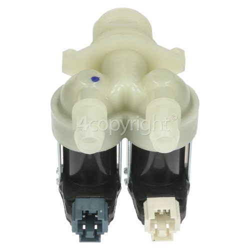 Hoover XH3WPS4114TAM-S Cold Water Double Inlet Solenoid Valve : 180Deg. With 12 Bore Outlets & Protected (push) Connector Pins