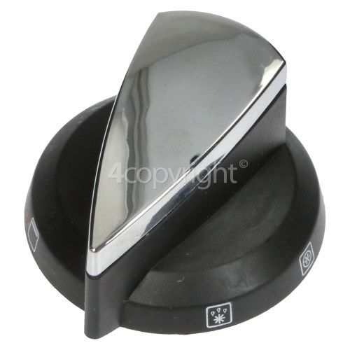 Rangemaster 7033 90 DF NG Double Oven black Multi-function Oven Control Knob - Black