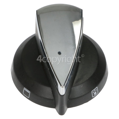 Rangemaster 7033 90 DF NG Double Oven black Multi-function Oven Control Knob - Black