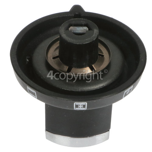 Rangemaster 7033 90 DF NG Double Oven black Multi-function Oven Control Knob - Black