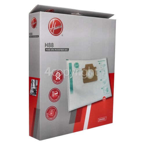 Hoover H-Energy 500 H88 EPA Dust Bag (Pack Of 4)
