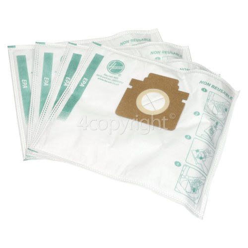 Hoover H-Energy 500 H88 EPA Dust Bag (Pack Of 4)