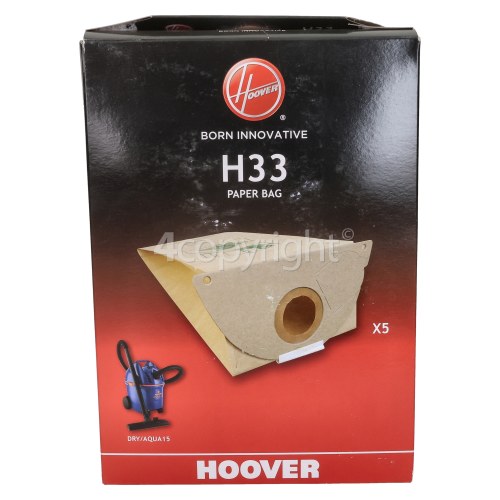 Hoover H33 Dust Bag (Pack Of 5)
