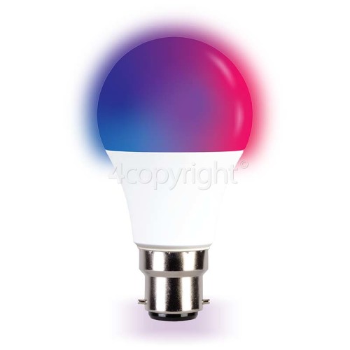 TCP 9W B22 Smart WiFi LED A Shape RGB Dimmable Bulb 806LM