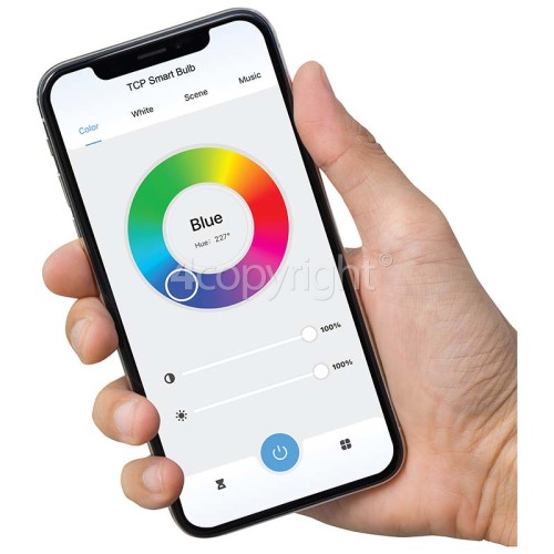 TCP 9W E27 Smart WiFi LED A Shape RGB Dimmable Bulb 806LM
