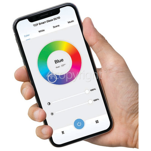 TCP 4.5W GU10 Smart WiFi LED RGB Dimmable Bulb 450LM