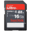 Genuine Sandisk Ultra SDHC Memory Card 16GB