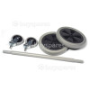 Numatic Big Wheel Versamop Kit, 2 X 250mm Wheels And Axle And 2 X 100mm Front Castors