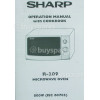 Sharp R209(W) Bedienungsanleitung