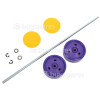 Dyson DC03 Absolute (Grey/Purple/Yellow) Wheel Kit