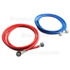 Profilo Washing Machine Water Inlet Fill Hoses 1 X Hot & 1 X Cold 2.5M Long