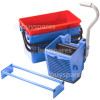 Numatic BK4 - Allmops Vertical Press, Blue 22-Litre And Red 22-Litre Buckets, Nutex Press Frame For 1904