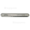 Plaques Nominatives Avec Lettres Noires HM790 Kenwood