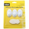 Rolson Rolson 3pc Removable Adhesive Plastic Hook