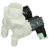 Primotecq Cold Water Double Solenoid Inlet Valve : 180Deg. With Protected (push) Connectors