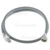 Tuyau Flexible D'arriv&eacute;e D'eau Froide Universel (Gris) - 1, 5M- Embouts : Droit Et Coud&eacute; Care+Protect