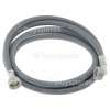 Tuyau Flexible D'arriv&eacute;e D'eau Froide Universel (Gris) - 3, 5M- Embouts : Droit Et Coud&eacute; Care+Protect