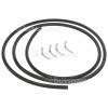 BuySpares Approved part Universal 4 Sided Oven Door Seal - 2m (For Round Corners)