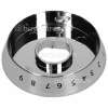 New World Main Oven Control Knob Bezel - Chrome