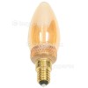 TCP SES/E14 LED Classic Etched Candle Vintage Lamp (Candlelight)