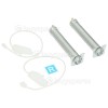 Bosch Neff Siemens Door Spring Repair-set : (yellow) Spring Length 125mm Rope Length 250mm White Ends, SPS Intec 4.4 (9000955647)