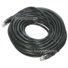 CAT6 RJ45 Patch Lead: Black: 15m