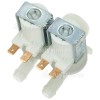 White Knight WK1400Y Cold Water Double Solenoid Inlet Valve : 180Deg 12 Bore Outlets