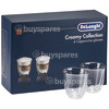 Delonghi Creamy Collection Cappuccino Coffee Glasses (Pack Of 6)