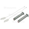 Kit De R&eacute;paration De Ressorts Porte Lave-vaisselle : Ressorts ( Rouges ) Longueur 12,5CM Bosch