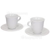 Braun Ceramic Cappuccino Cups X2