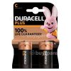 Genuine Duracell Plus Power +100% C Batteries (Pack Of 2)