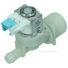 Merloni (Indesit Group) Cold Water Single Inlet Solenoid Valve : 180Deg, With Protected (push) Connector