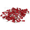 4mm Red Narrow Fork Terminal - Pack Of 100