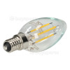 TCP 4W SES/E14 LED Filament Non-Dimmable Candle Lamp (Warm White) 40W Equivalent