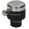 Bouton De Commande De Plaque De Cuisson - Noir / Chrom&eacute; Rangemaster / Leisure / Flavel