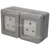 Lyvia 2 Gang Outdoor Socket