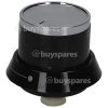 Cylinda Hob Control Knob - Black / Chrome