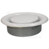 150mm Metal Ceiling Vent Air Extract Valve - White Powder Coated