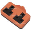 Wellco 13A Twin Trailing Socket Rubberised - Orange