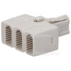 Wellco Telephone 3 Way Adaptor - White