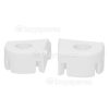 Kit Supports De Charni&egrave;re De Porte De Lave-Linge / S&egrave;che-Linge - Paquet De 2 - Hotpoint