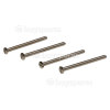 Wellco 50mm Nickel Plated Screws (Pack Of 4)