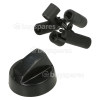Multifit Cooker Control Knob, Black, 42mm