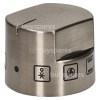 BuySpares Approved part Oven Selector Control Knob - Stainless Steel Finish
